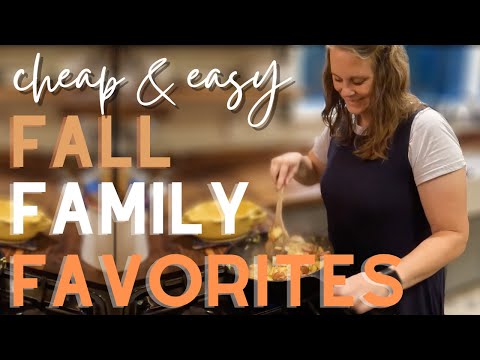 Frugal Fall Inspired Meals 🌟 Cook With Me 🌟 Recipes Included #budgetmeals #homemadesimple #cooking