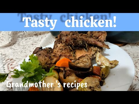 Cooking simple and delicious vegetable stew with chicken! Grandmother's Recipes! ASMR cooking! Cooki