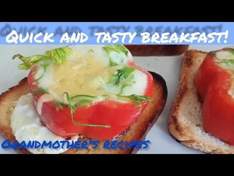 Cooking a delicious egg recipe in 10 minutes  Grandmother's Recipes! ASMR cooking! Eggs & Breakfast