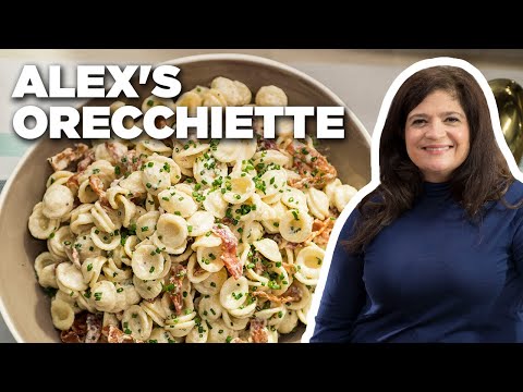 Alex Guarnaschelli's Orecchiette with Bacon, Lemon and Cream | The Kitchen | Food Network