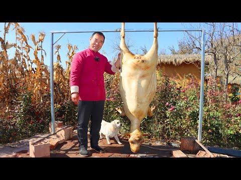 Slaughter Whole Sheep and Make Lamb Soup with Vermicelli | Uncle Rural Gourmet