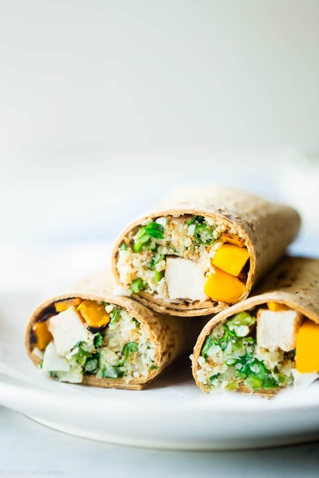 Grilled Mango Chicken Cauliflower Rice Wrap 