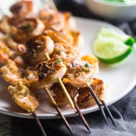 Cilantro Lime Grilled Shrimp 