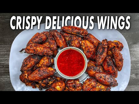 The Perfect Game Day Wings With A Sweet & Spicy Dipping Sauce