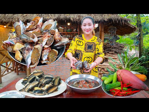 How to tender ocean snail in recipe - Mommy Sros cook delicious ocean snail - Cooking with sros