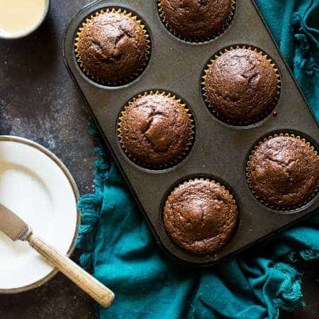 Paleo Chocolate Muffins with Tahini