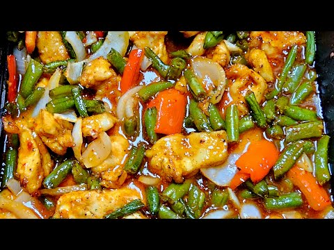 Air Fryer Chicken & Greens Bean with Ginger Sweet Chili Sauce Dreo Chefmaker