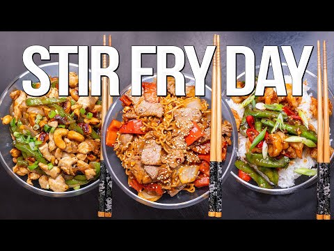 THREE INSANELY DELICIOUS STIR FRY RECIPES THAT WILL BLOW YOUR MIND! 🤯 | SAM THE COOKING GUY