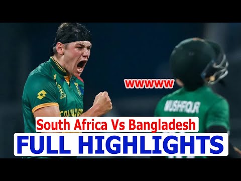 South Africa Vs Bangladesh ICC World Cup 2023 Match Full Highlights | SA Vs BAN Highlights