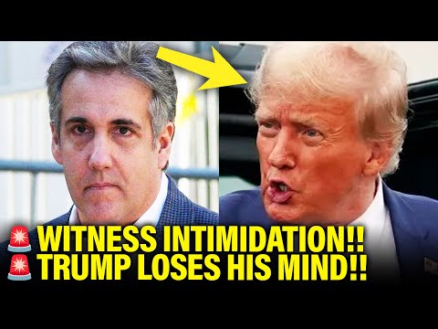 BELLIGERENT Trump SHOWS UP to ATTACK Michael Cohen at Trial