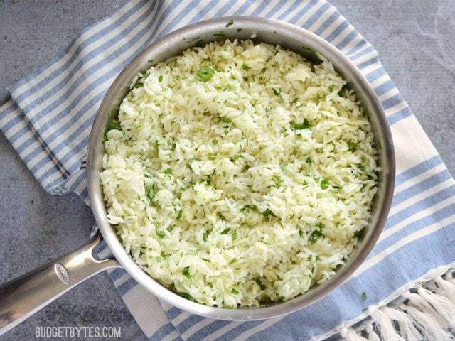 Cilantro Lime Rice - BudgetBytes.com