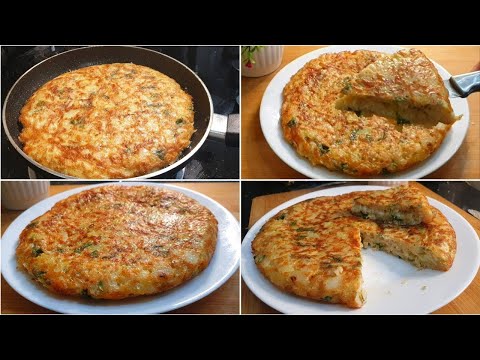 Only 3 Ingredient Potatoes, Egg, Onion | Traditionelles Spanisches Omelett |Simple Healthy Breakfast