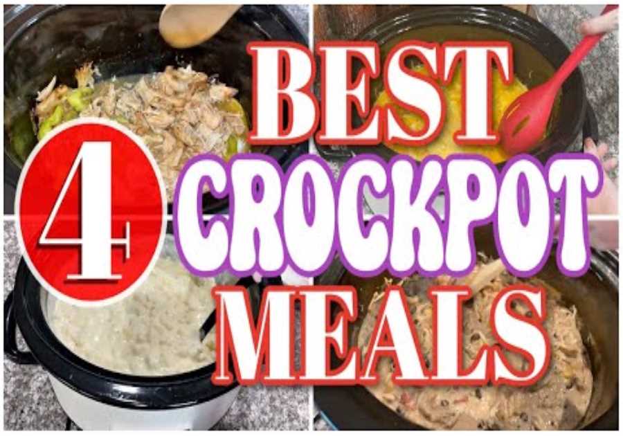 4 BEST Crockpot Recipes / Easy Slow Cooker Dump and Go Meals!