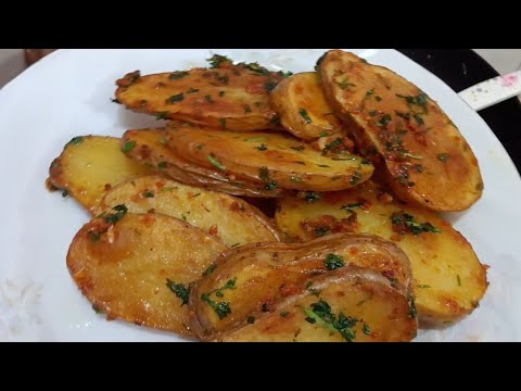 New style Butter Garlic Potato Snacks Recipe! Its So Delicious! Garlic Potato chips! French Fry Rcp