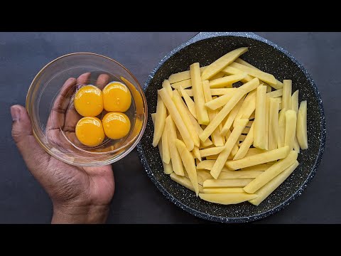 Just Add Eggs With Potatoes Its So Delicious/ Simple Breakfast Recipe/ Homemade Cheap & Tasty Snacks