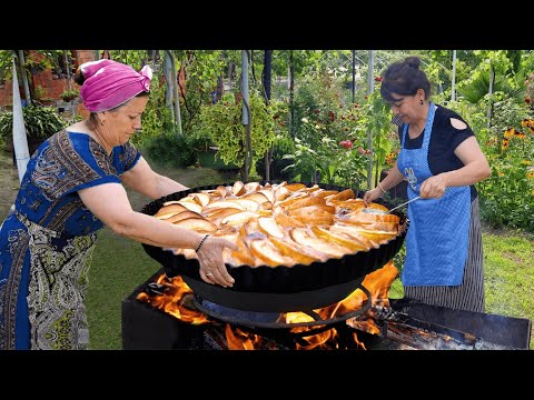 Making Turkish Bread in the Village | Harvesting Apple and Pears | 1 Hour of The Best Fruit Videos