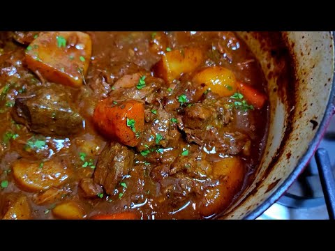 BEEF STEW is perfect on a cold day | Oven Beef Stew Recipe In One Pot