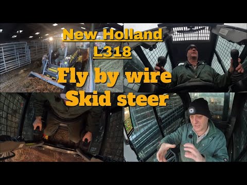 13/12/23  New Holland L318 Skid steer.  Learning to fly by wire.