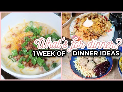 EASY FAMILY DINNER IDEAS & THANKSGIVING | WHAT'S FOR DINNER? #302 | 7 Real Life Family Meal Ideas