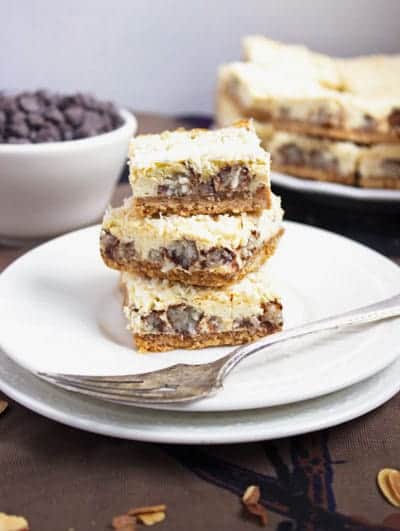 Skinny Almond Joy Cheesecake Bar {GF} - Food Faith Fitness