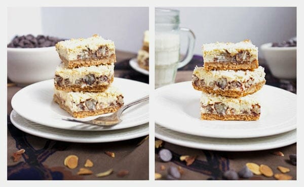 Skinny Almond Joy Cheesecake Bar {GF} - Food Faith Fitness