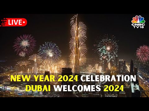 LIVE: New Year 2024 Celebrations | Dubai, Burj Khalifa | Qatar | India | World Welcomes 2024 | N18L