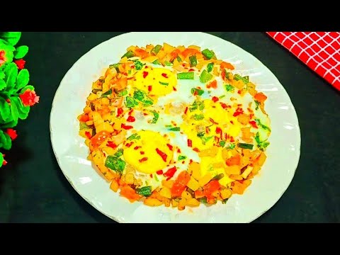 New Style Potato Snacks! Its So Delicious! Potato Snacks Recipe with Egg! Healthy Breakfast Recipe