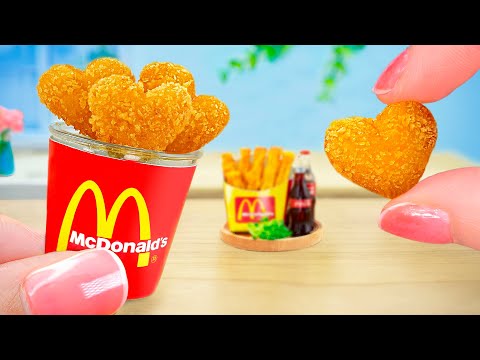 🍟 Yummy Miniature Crispy Chicken Balls McDonald's Style Recipe 🐥 ASMR Cooking Food Video