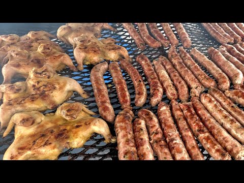 Amazing street food, the biggest in Fresno, cooking and selling Lao & Hmong food