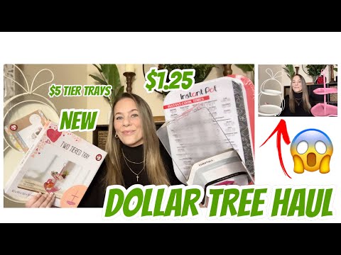 DOLLAR TREE HAUL | NEW | BRAND NAME ITEMS | AMAZING FINDS | STUNNING $5 TIERED TRAYS | VALENTINE’S