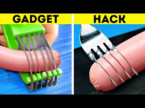 Kitchen Gadgets vs Hacks 🔪🍳 Upgrade Your Cooking Skills Right Now!