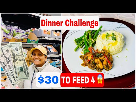 BUDGET FRIENDLY MEAL || JERK SHRIMP || GARLIC MASHED POTATOES || SAUTEED GREEN BEANS #viralvideo