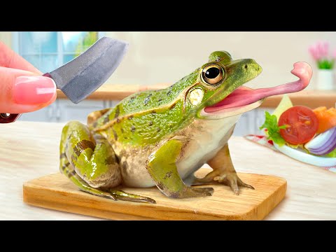 Yummy Miniature Frog Recipe - Delicious Miniature Cheetos Fried Frog Tutorial - Mini Yummy