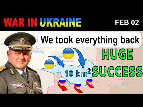 02 Feb: Ukrainians CONDUCT A SUCCESSFUL COUNTER ATTACK. Russian Gains REDUCED TO ZERO.