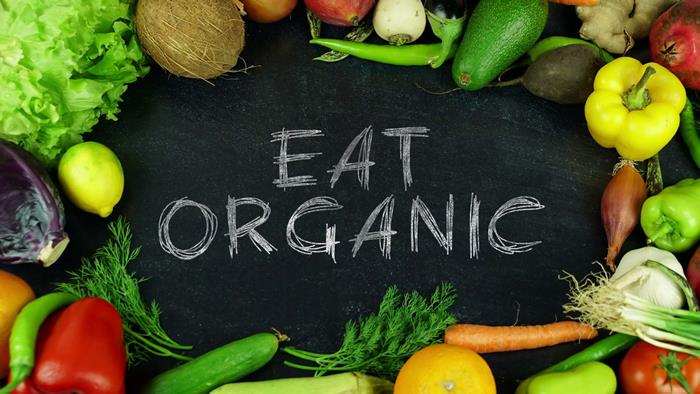 Shopping for fresh local produce at the farmers' market