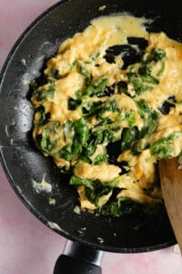 Spinach Scrambled Eggs