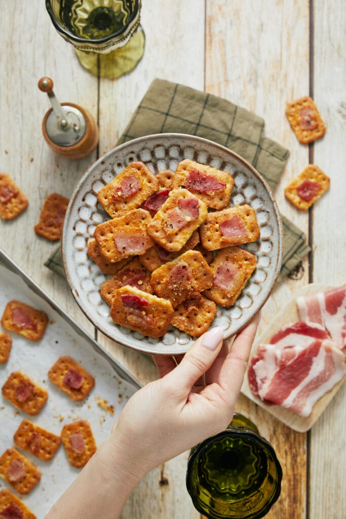 Candied Bacon Crackers